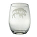 The Etched Stemless Wine Glass by Lester Lou Designs feature various Montana inspired designs that make your wine glasses more personal to you! 