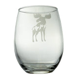The Etched Stemless Wine Glass by Lester Lou Designs feature various Montana inspired designs that make your wine glasses more personal to you! 