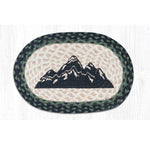 Mountain Silhouette Printed Oval Mini Swatch