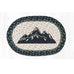 Mountain Silhouette Printed Oval Mini Swatch