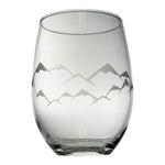 The Etched Stemless Wine Glass by Lester Lou Designs feature various Montana inspired designs that make your wine glasses more personal to you! 