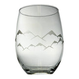 The Etched Stemless Wine Glass by Lester Lou Designs feature various Montana inspired designs that make your wine glasses more personal to you! 