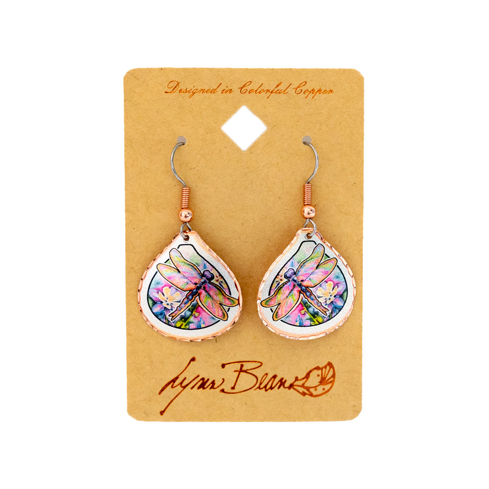 Multi-Color Dragonfly Earrings by Lynn Bean