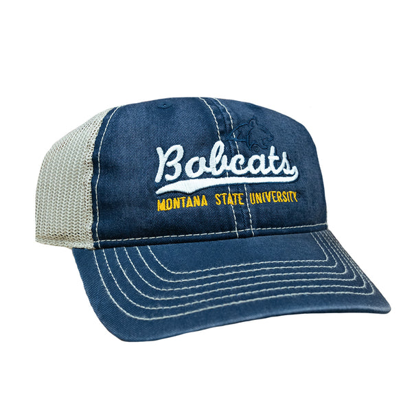 econscious Dig This Chick Montana State Trucker Hat Cap Navy OSFM Accessories | Econscious Dig This Chick Montana State  main image 4