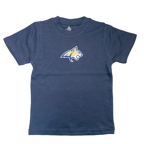 The Navy MSU Short Sleeve Youth T-Shirt by Creative Knitwear is great for if you are visiting a loved one in Bozeman and want to dress your little one!