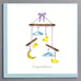 Congratulations Square Greeting Card by Quilling Card (5 Designs)