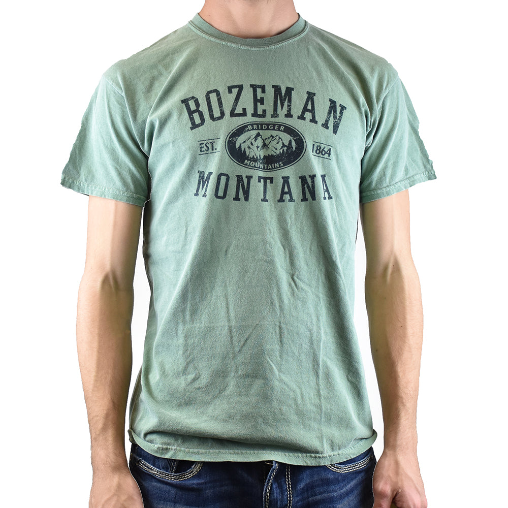 Olive Tetons Mascot Bozeman T-Shirt