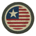 Round Mini Swatch Trivet Rug by Capitol Earth Rugs (Original Flag)