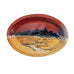 Fire Hole Pottery Red Oval Dish