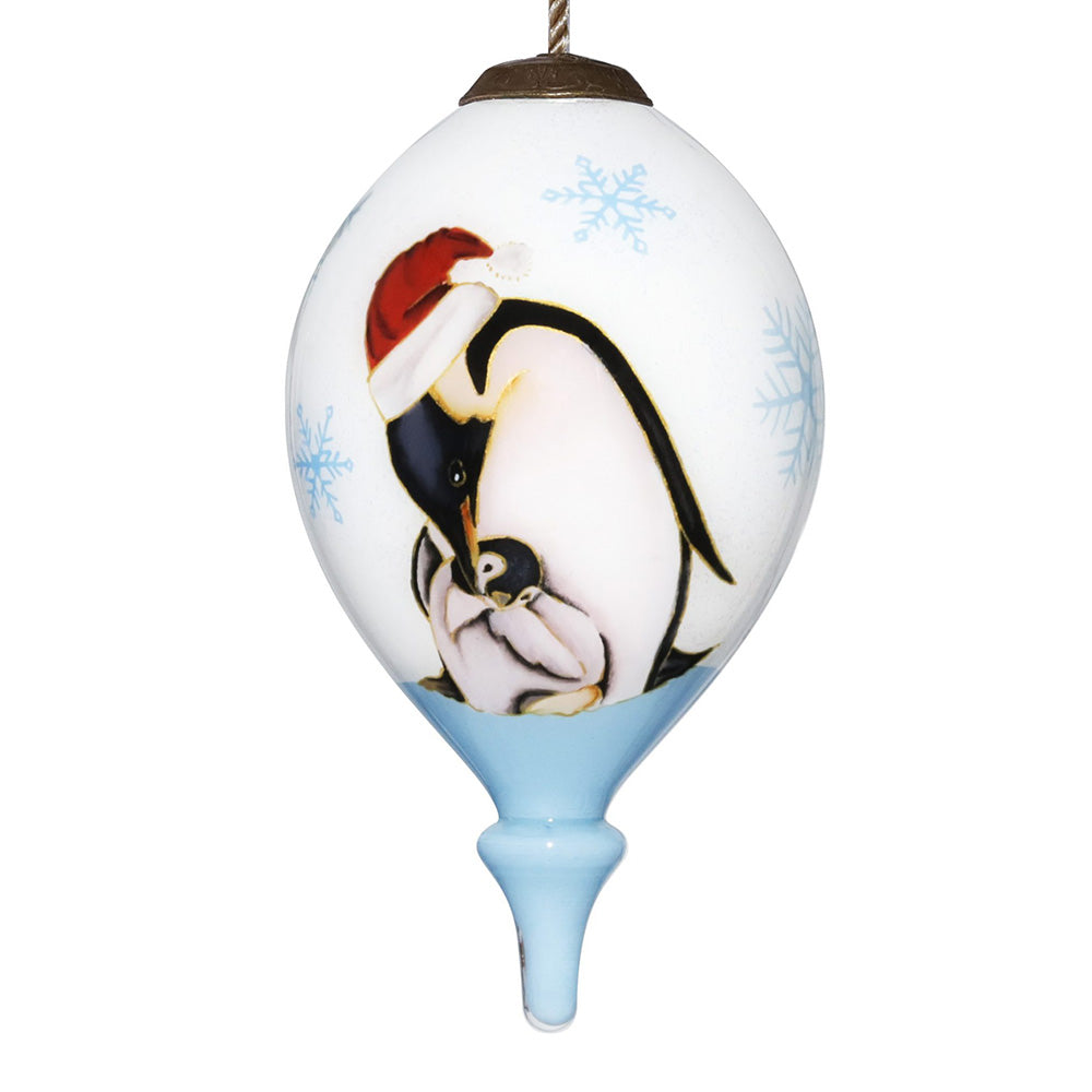 Parvaneh Penguins and Snowflakes Ornament