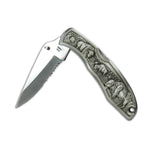 Pewter Buffalo Folding Knife