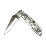 Pewter Whitetails Folding Knife