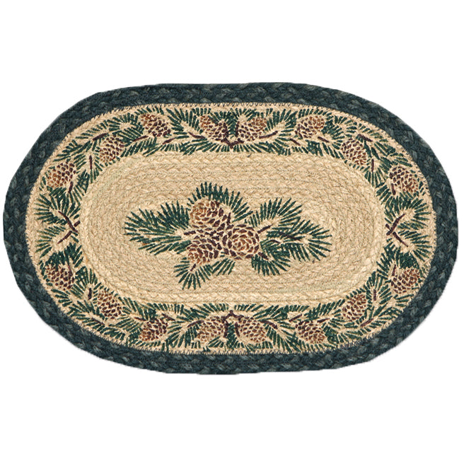 Oval Mini Swatch Trivet Rug by Capitol Earth Rugs (Pinecone)