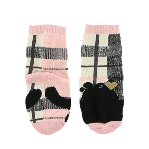 Pink Bear Hug Infant Socks
