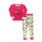Pink Duck Duck Moose Kids PJ Set