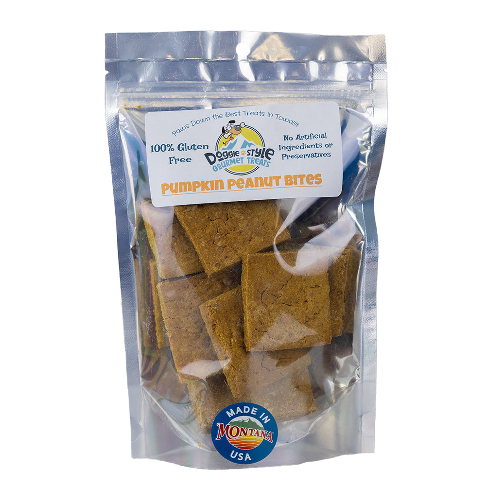 Pumpkin Peanut Bites by Doggie Style Gourmet Treats