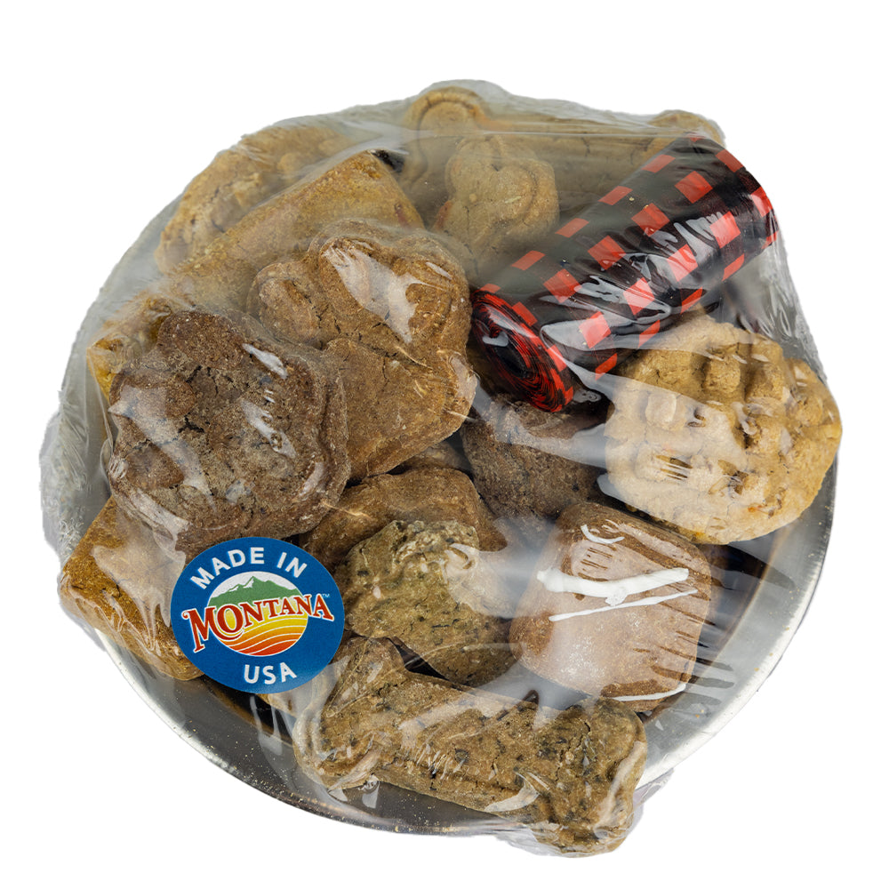 Medium Pup Basket by Doggie Style Gourmet Treats - top- Made in Montana Products