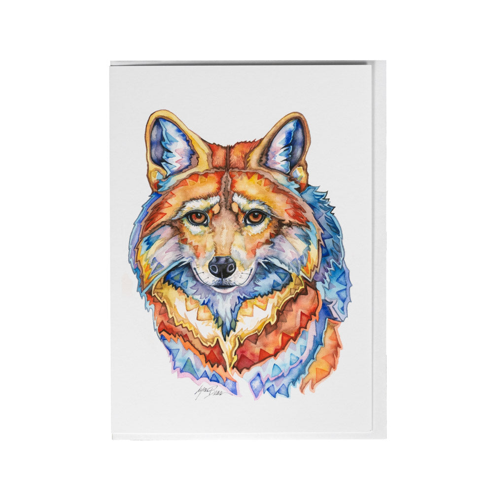 Let anyone know you are thinking of them with the Rainbow Fox Card by Lynn Bean.