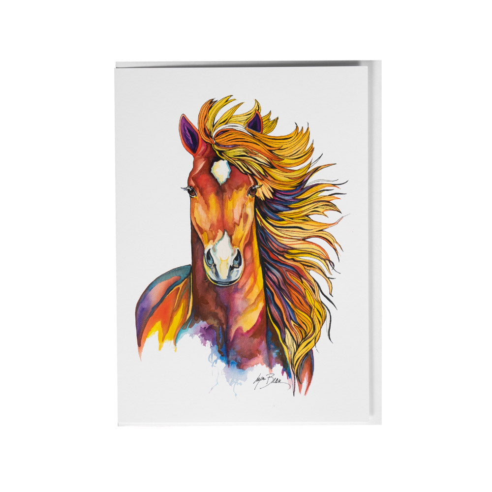Rainbow Stallion Card by Lynn Bean