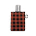 Red Plaid Canvas Flask - 4 oz