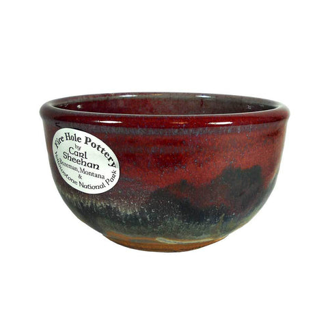 Red Skies Salsa Bowl by Fire Hole Pottery