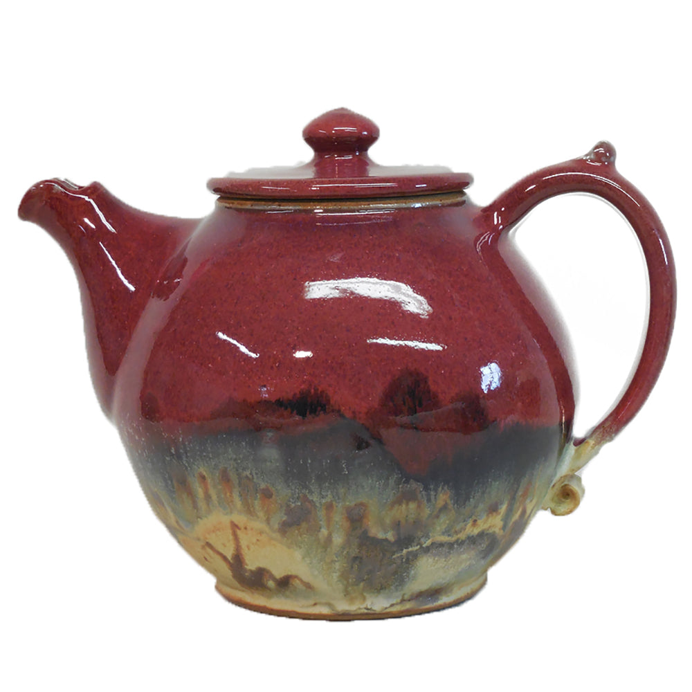 Red Skies Teapot by Fire Hole Pottery