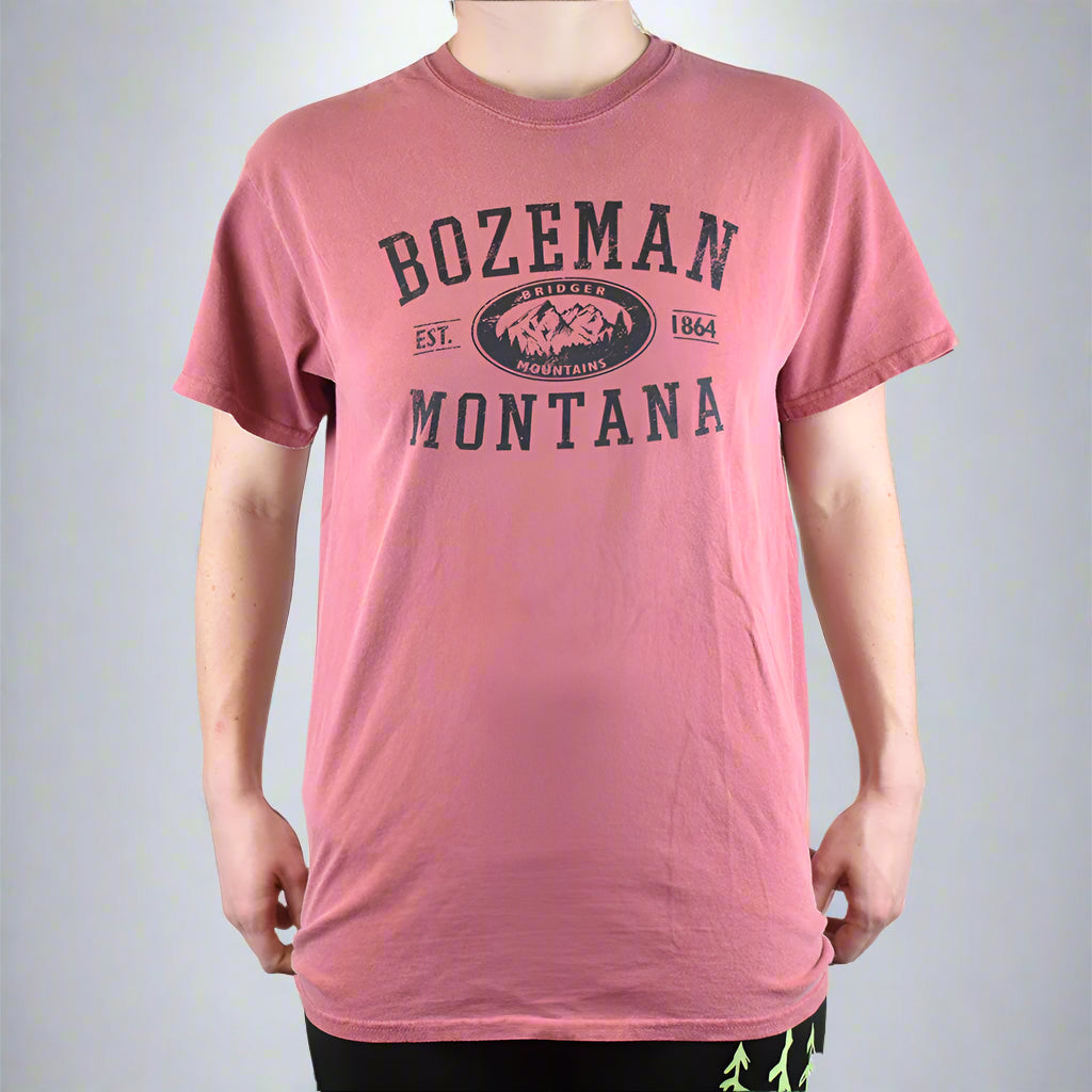Red Sand Tetons Mascot Bozeman Tee Shirt