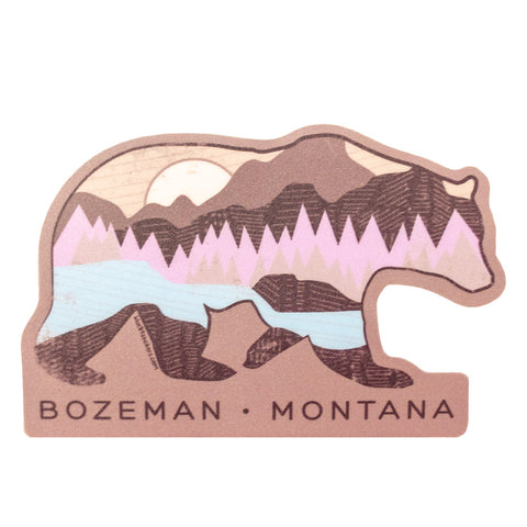Rhapsodic V6 Bear and Mountains Sticker by Blue 84 Stickers
