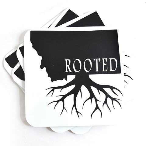 Rooted Montana Coasters by Signs of the Mountains at Montana Gift Corral