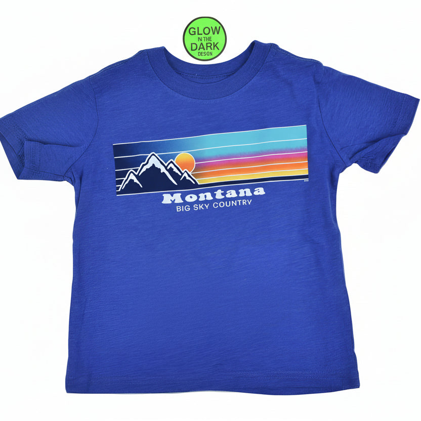 Royal Heather Snow Cone Mountain Youth T-Shirt by Prairie Mountain