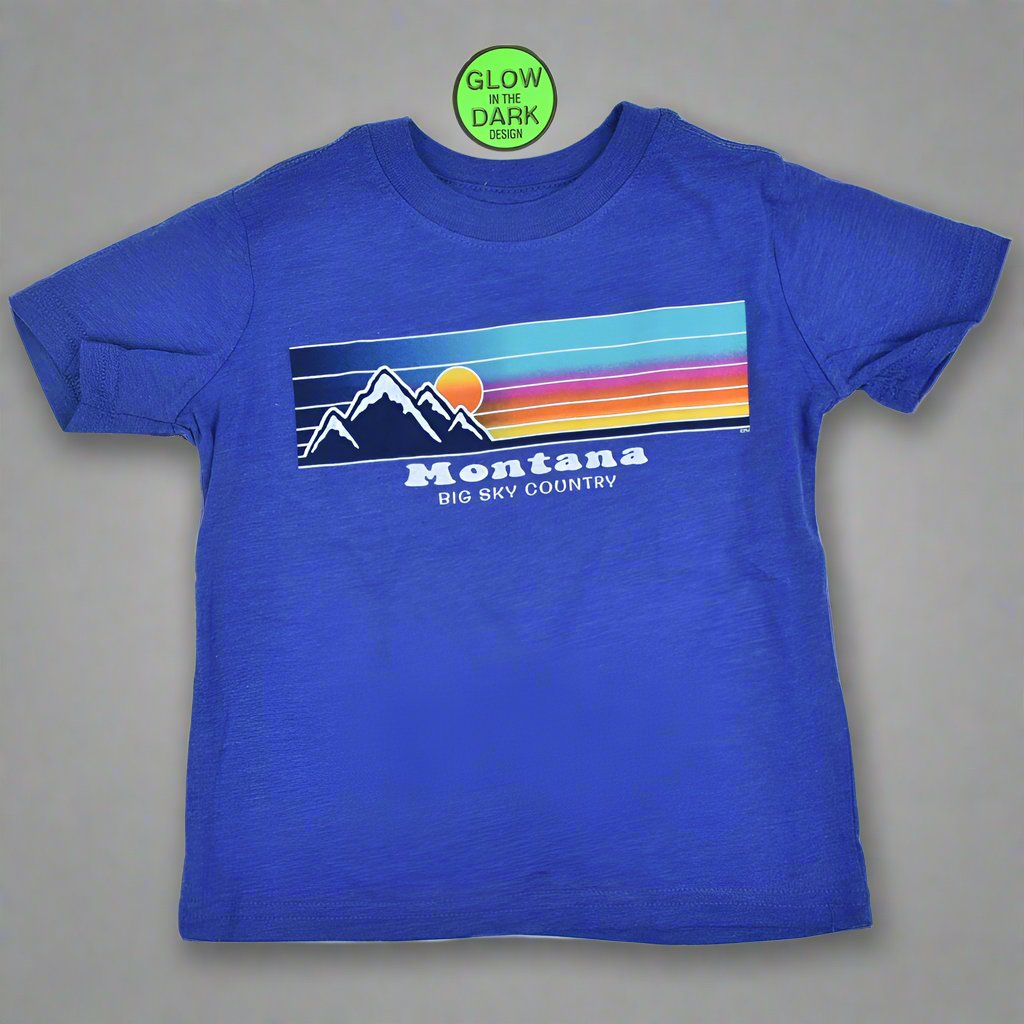 Royal Heather Snow Cone Mountain Youth T-Shirt by Prairie Mountain