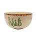 The Rustic Retreat Cereal Bowl by Park Designs features a stoneware ceramic bowl with sgraffito (an Italian term for carving out an image) trees on the sides.