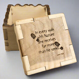 Rainbow Poplar Wooden Quote Box by Wood You Tell Me (7 designs)