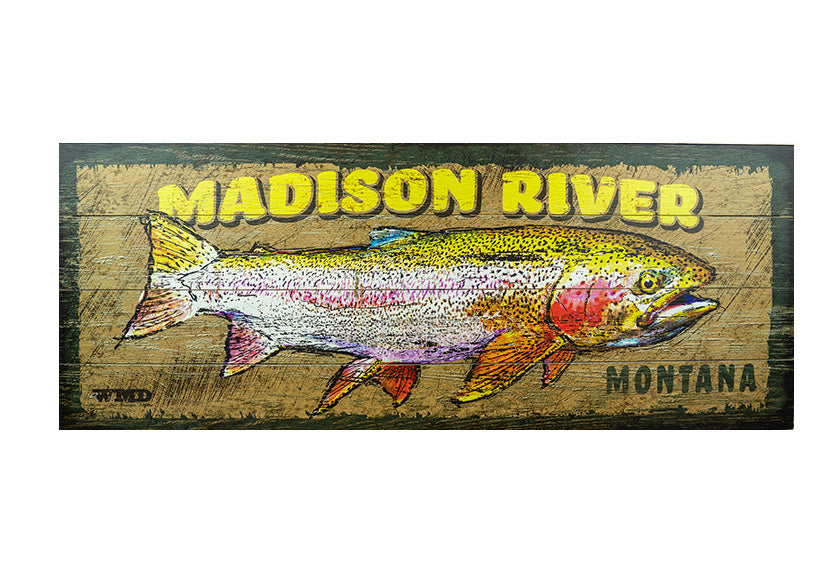 Rainbow Trout Madison River Wall Art by Meissenburg Designs
