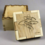 Rainbow Poplar Wooden Quote Box by Wood You Tell Me (7 designs)