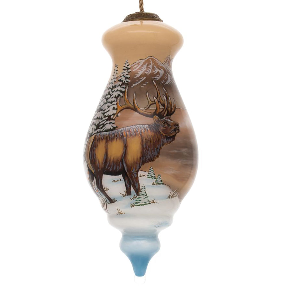 Elk Cabin Christmas Ornament by Sam Timm from Inner Beauty