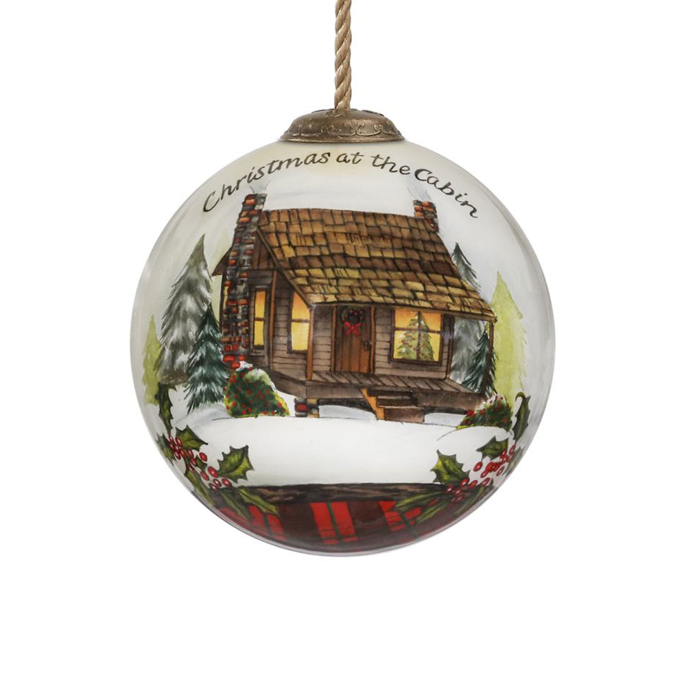 Sandy Clough Christmas at the Cabin Christmas Ornament