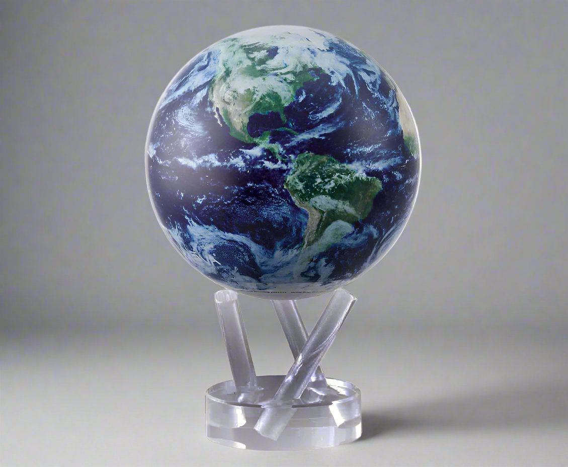 Satellite View with Clouds MOVA Globe