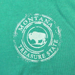 Sea Foam Coffee Ring Buffalo Montana Long Sleeve Shirt