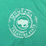 Sea Foam Coffee Ring Buffalo Montana Long Sleeve Shirt