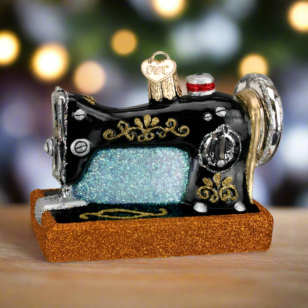Sewing Machine Ornament by Old World Christmas
