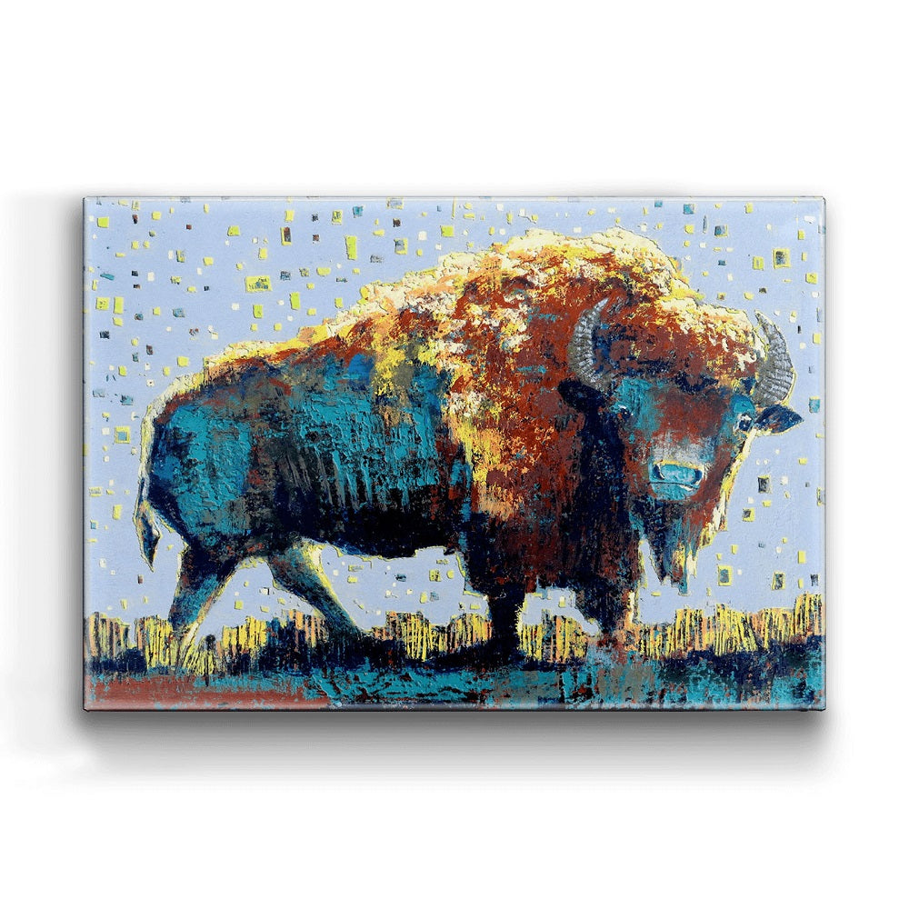 Shelle Lindholm Midnight Buffalo Boxed Wall Art by Meissenburg Designs