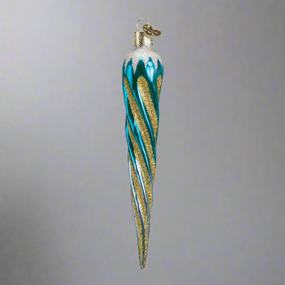 Blue Shimmering Icicle Christmas Ornament by Old World Christmas at Montana Gift Corral