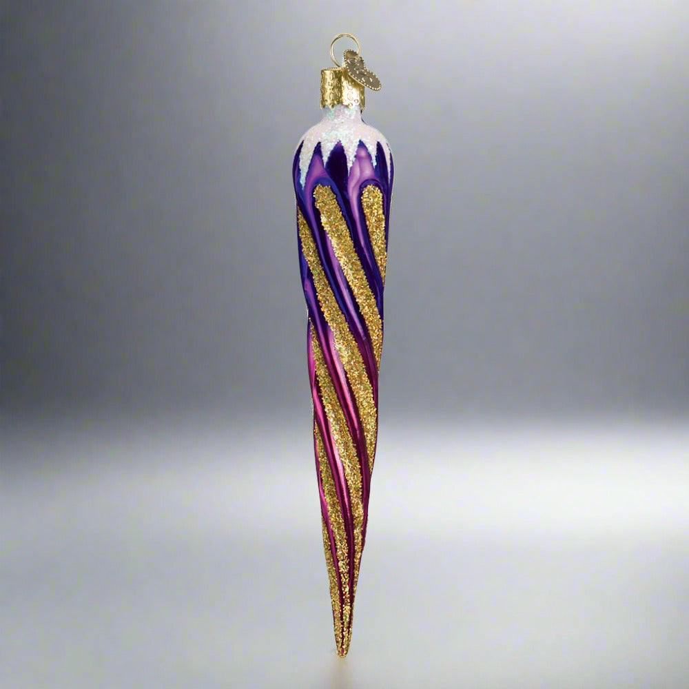 Purple Shimmering Icicle Christmas Ornament by Old World Christmas at Montana Gift Corral