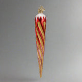 Red Shimmering Icicle Christmas Ornament by Old World Christmas at Montana Gift Corral