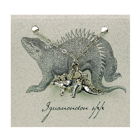 Silver Stegosaurus Necklace by Semaki & Bird