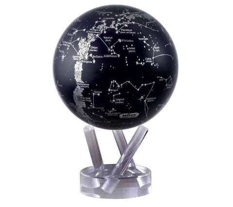 Silver and Navy Blue Constellations MOVA Globe