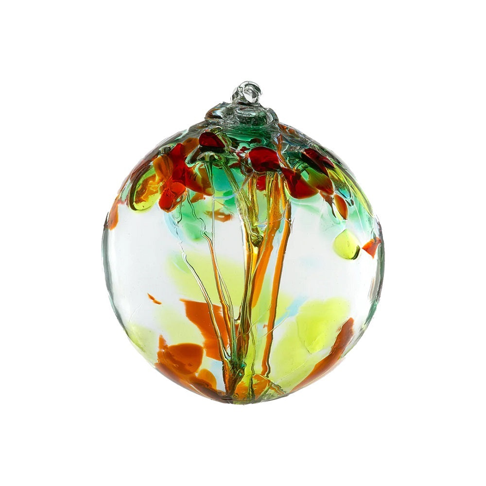 Sisters Tree of Enchantment Ball by Kitras Art Glass