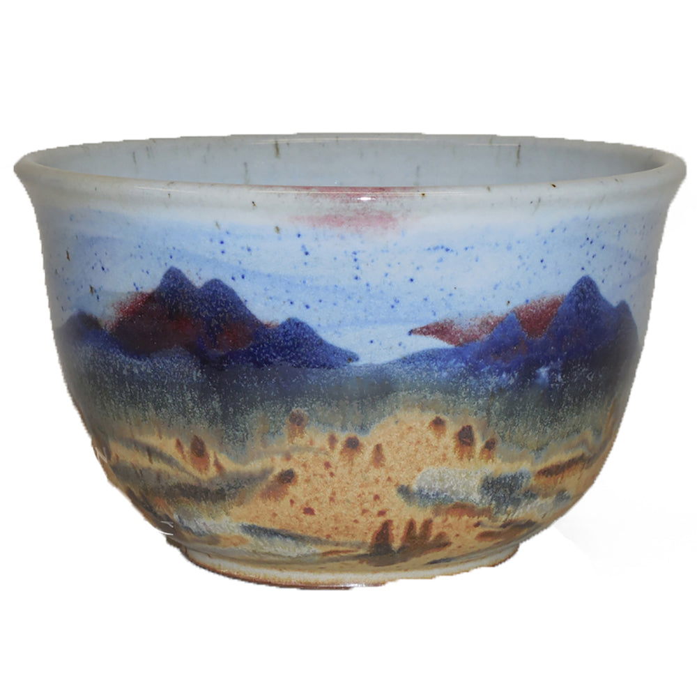 Sky Blue Salad Bowl by Fire Hole Pottery