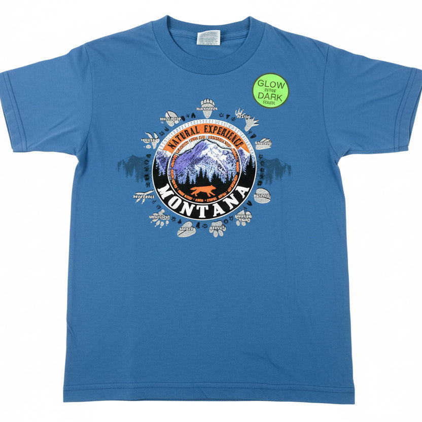 Slate Spinning Tracks Mountain Youth Montana T-Shirt